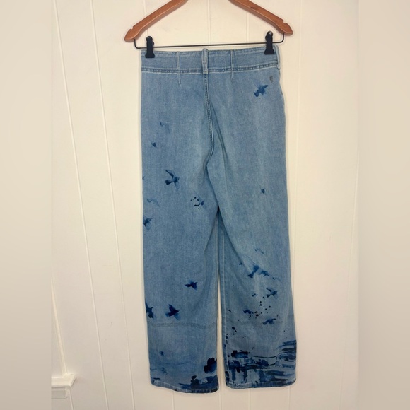 Manel Villalonga Pilcro Anthropologie Eventide Trouser High-Rise Wide-Leg Jeans - Picture 5 of 11